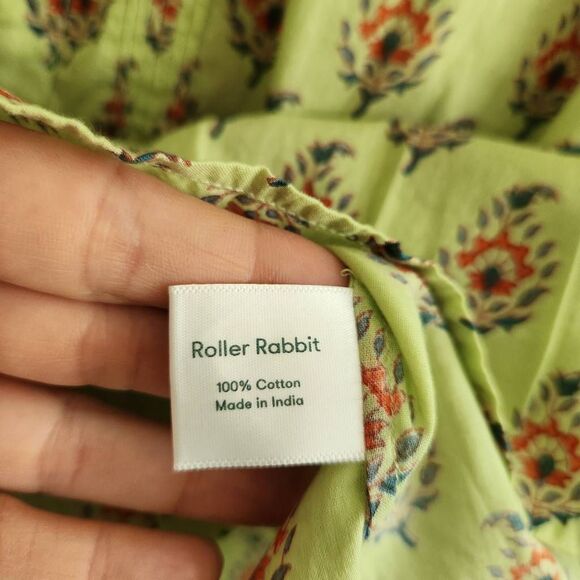 Anthropologie Roller Rabbit Top Blouse Womens Small Oversized Boho Cottagecore C - Picture 5 of 5